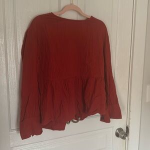 Madewell Women’s Button Back Long Sleeve Top Size Small